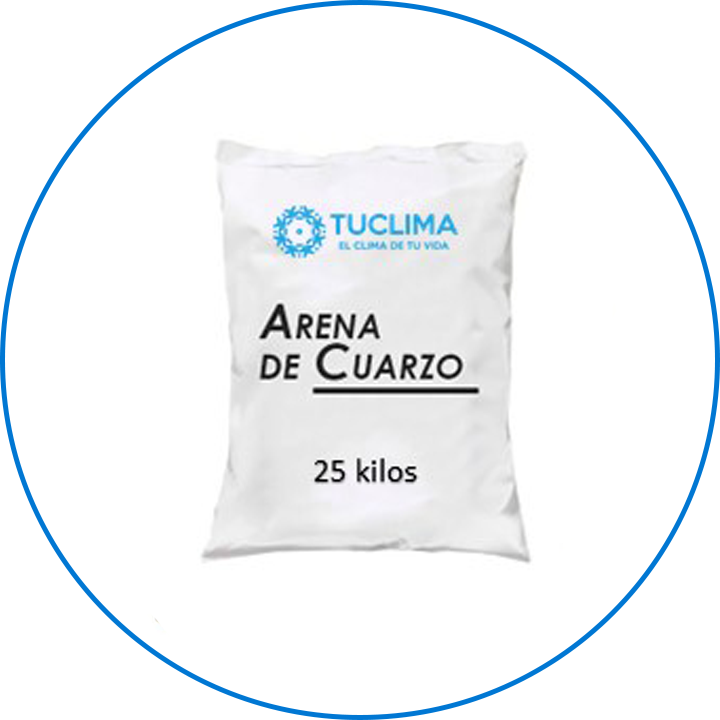 Bolsa individual de material filtrante de cuarzo 25 kg